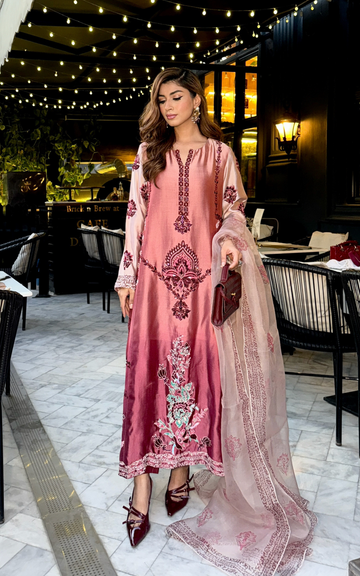 Asifa and Nabeel | Silk Edit 26 | Rose Noir - House Of Hania