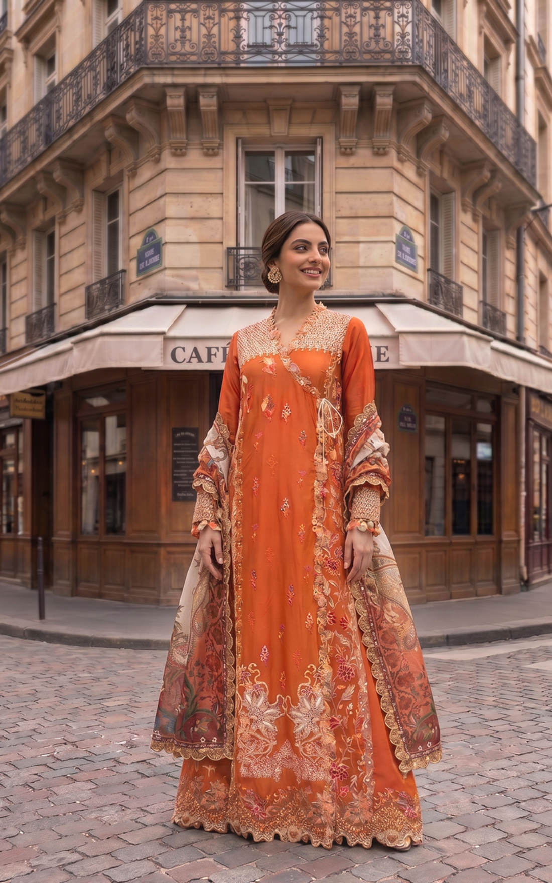 Asifa and Nabeel | Summer Lawn 26 | Coral Fusion - House Of Hania
