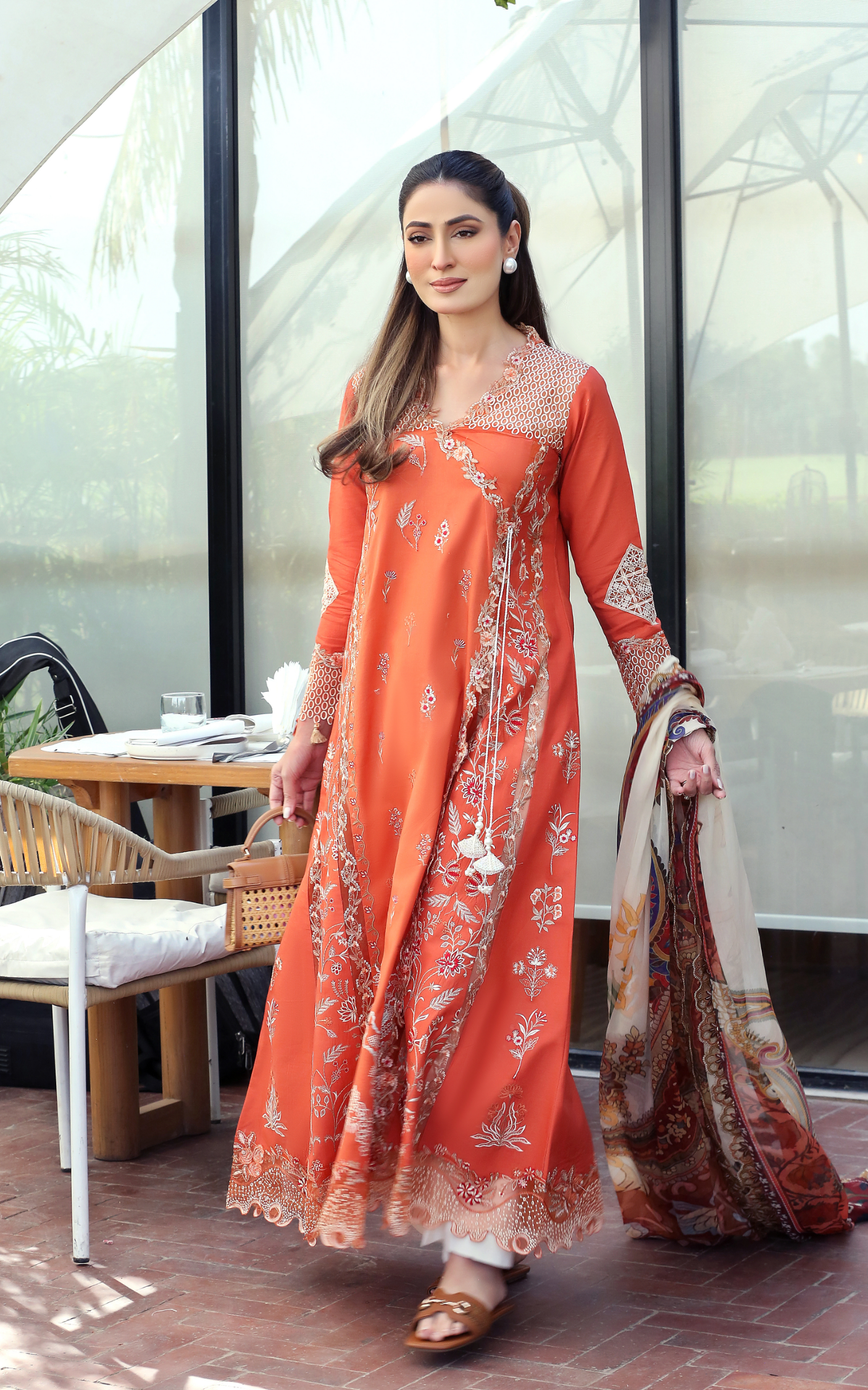 Asifa and Nabeel | Summer Lawn 26 | Coral Fusion - House Of Hania