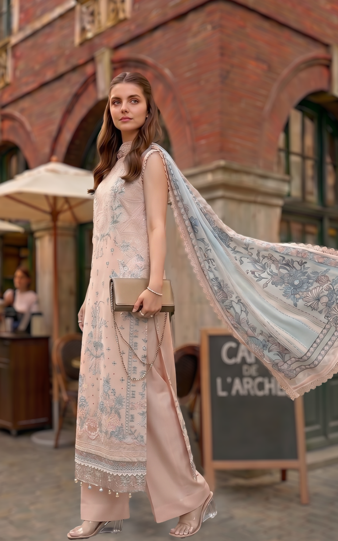 Asifa and Nabeel | Summer Lawn 26 | Peach Garden - House Of Hania