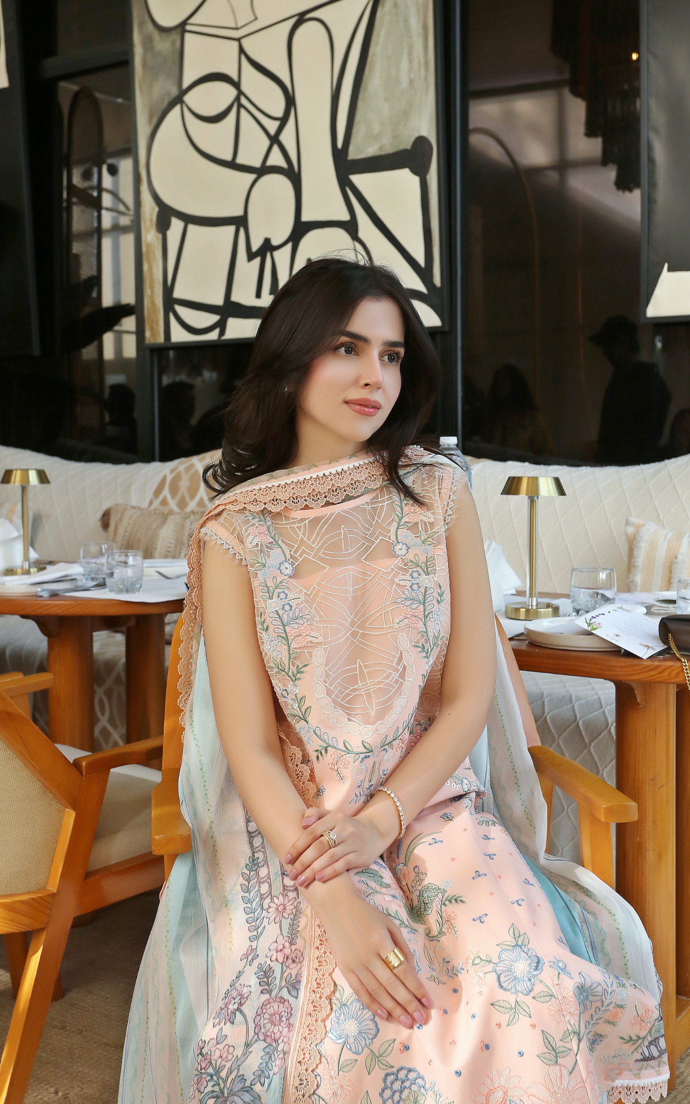 Asifa and Nabeel | Summer Lawn 26 | Peach Garden - House Of Hania