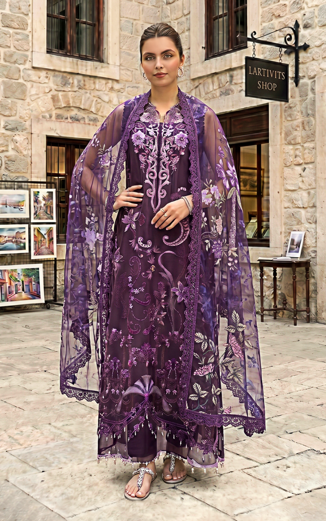 Asifa and Nabeel | Summer Lawn 26 | Plum Royale - House Of Hania