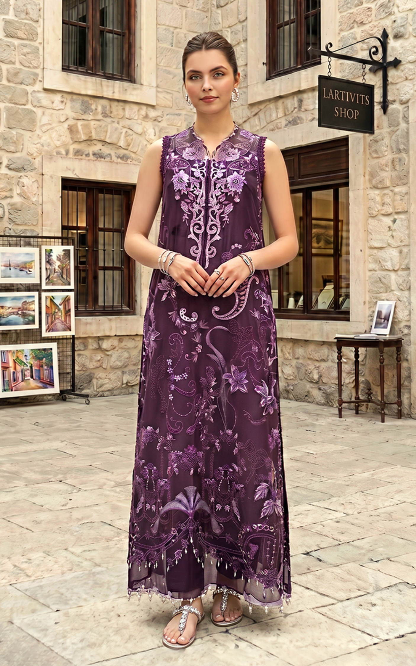 Asifa and Nabeel | Summer Lawn 26 | Plum Royale - House Of Hania