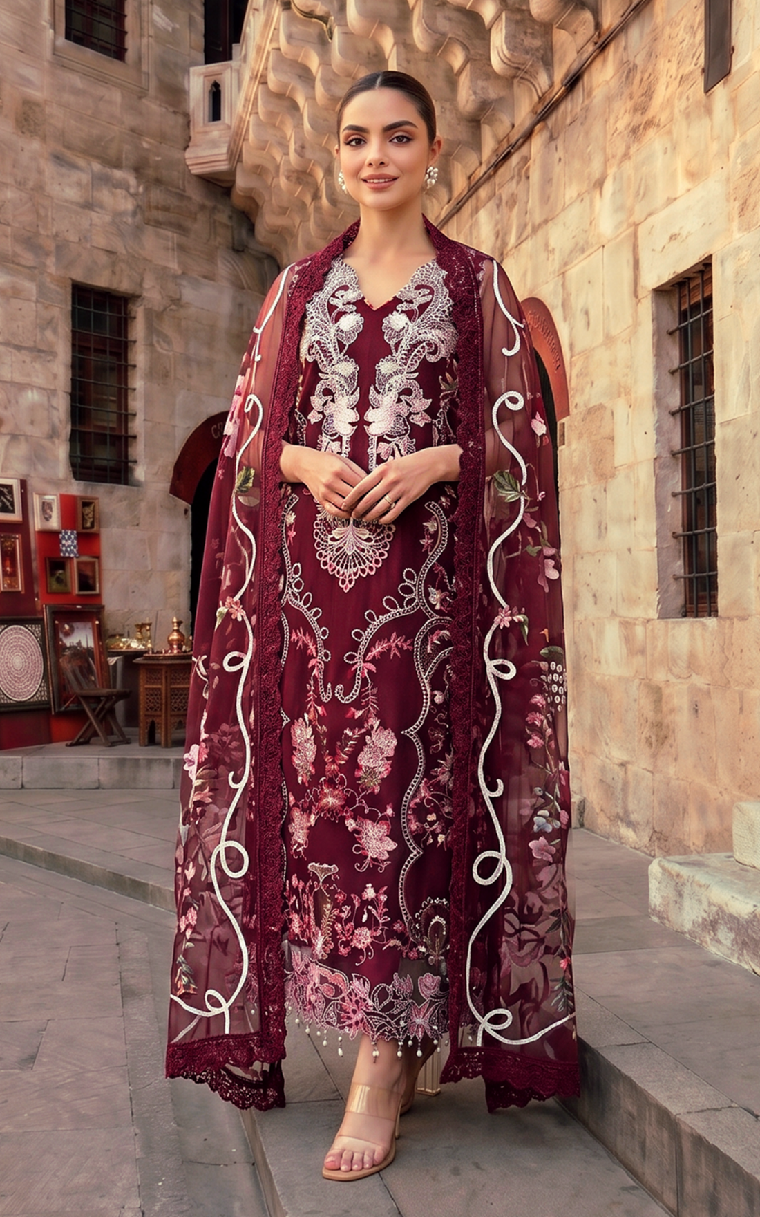 Asifa and Nabeel | Summer Lawn 26 | Ruby Dusk - House Of Hania