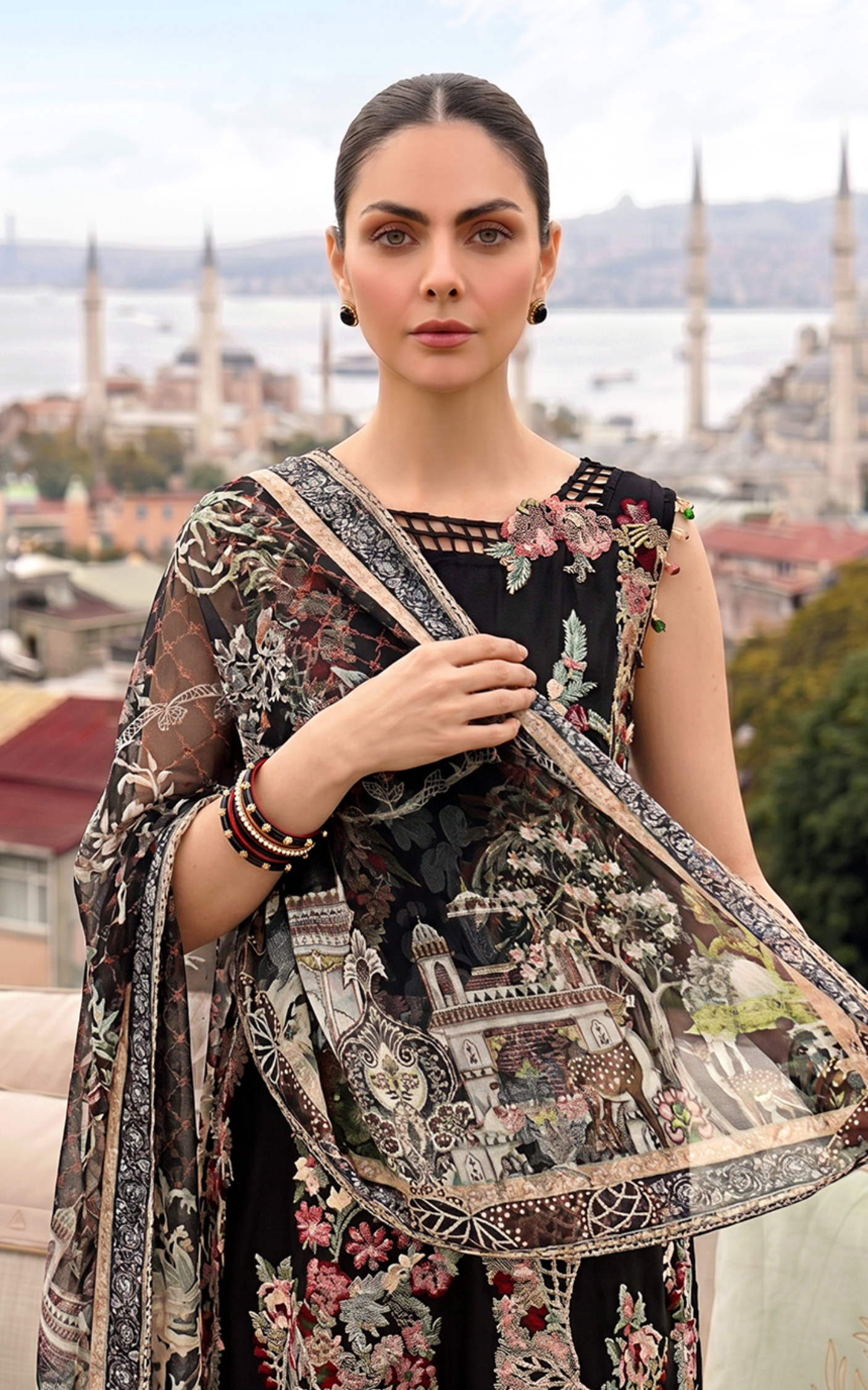Asifa and Nabeel | Summer Lawn 26 | Smoke Pearl - House Of Hania