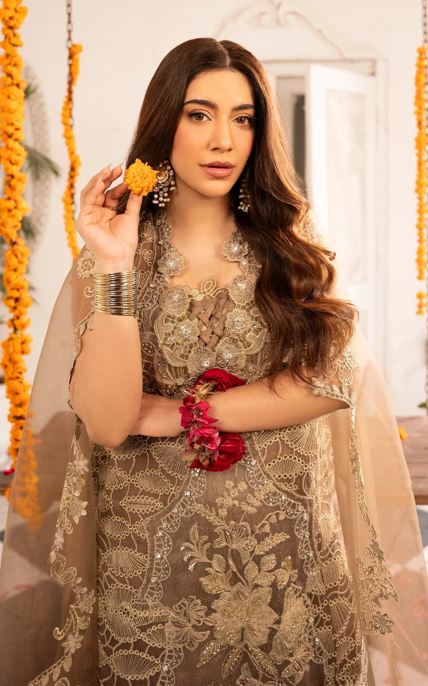 Asifa and Nabeel | Sunehri Eid 25 | Mehrunisa-(SEF25-07) - House Of Hania