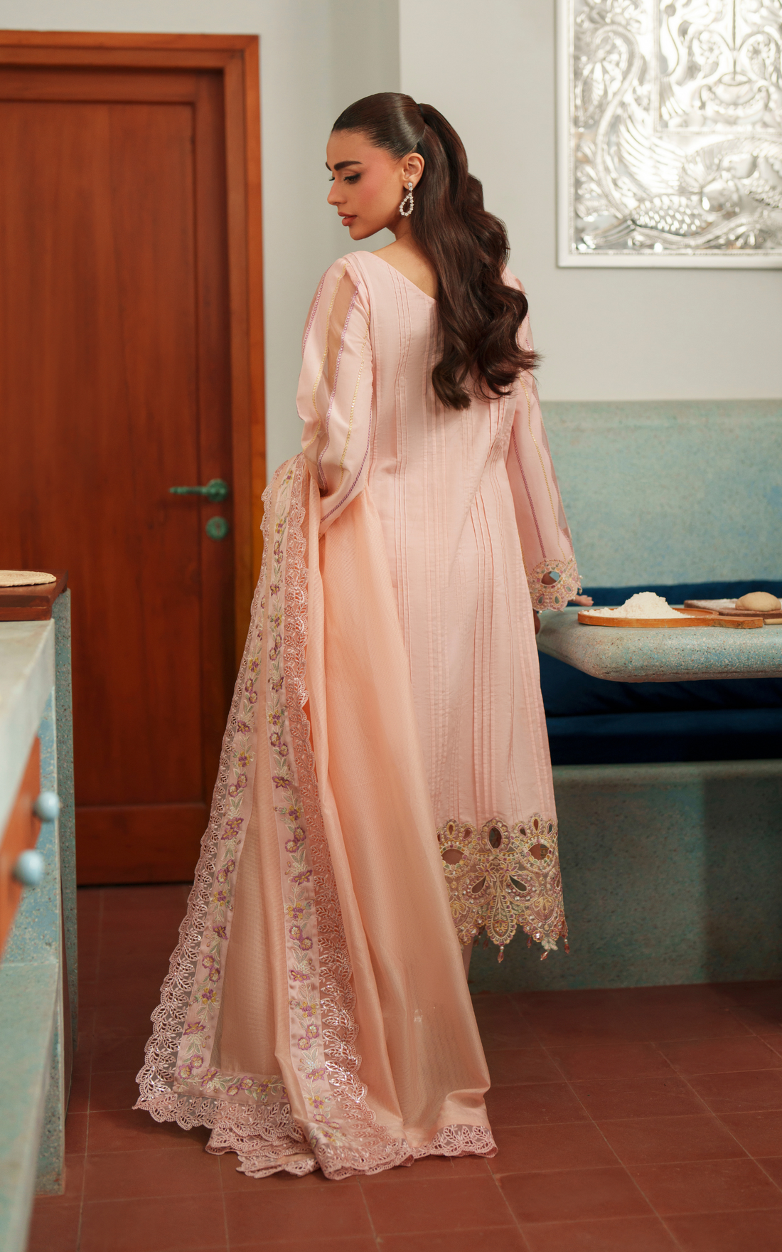 Asifa and Nabeel | Versa Luxury Lawn 26 | Crimson Courage VUL26-08 - House Of Hania