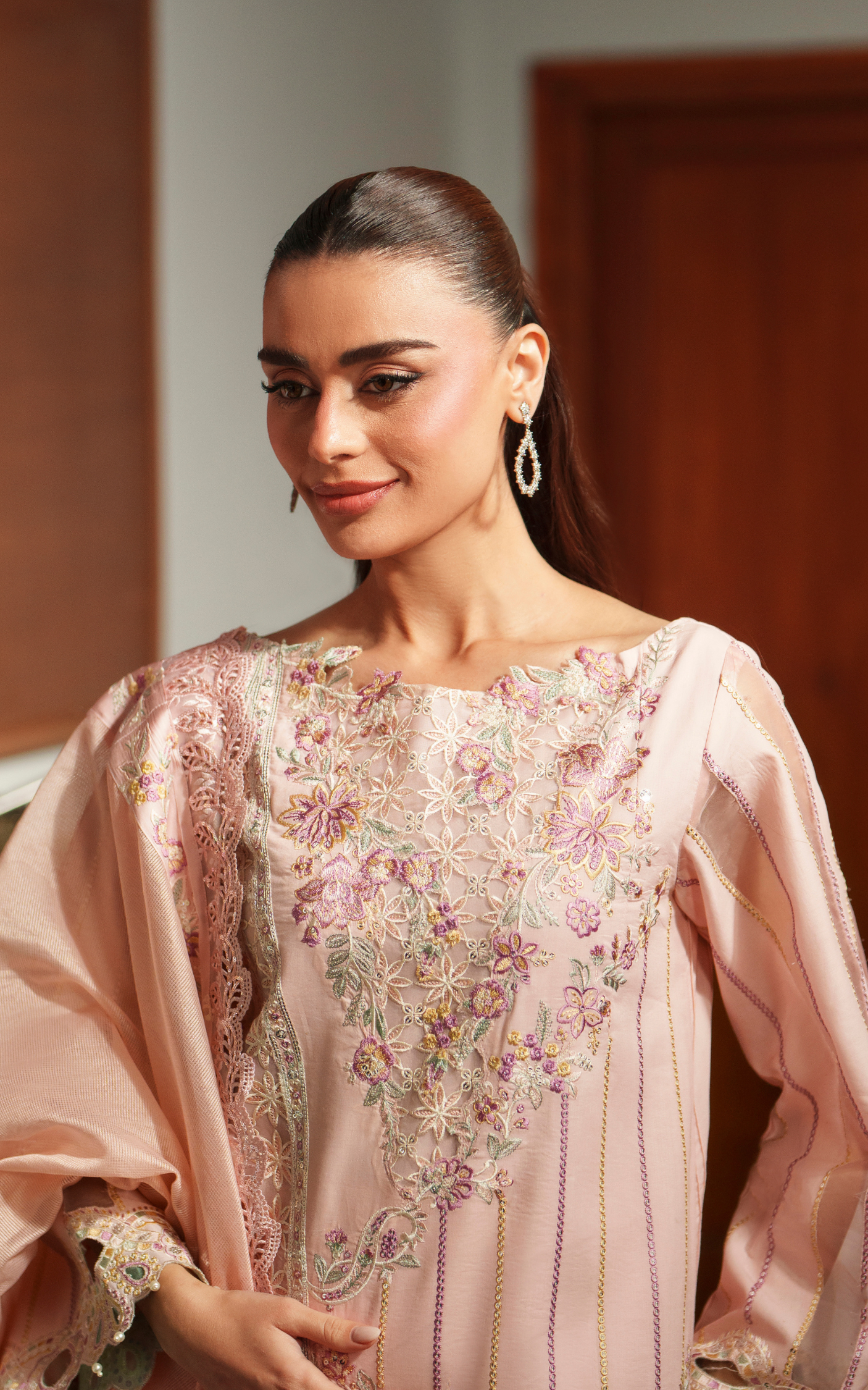 Asifa and Nabeel | Versa Luxury Lawn 26 | Crimson Courage VUL26-08 - House Of Hania