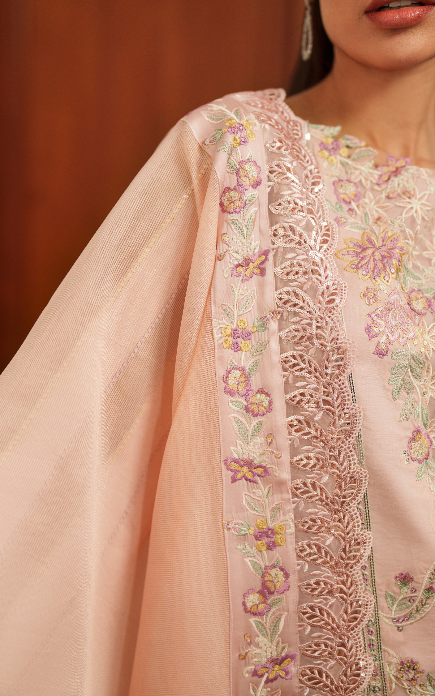 Asifa and Nabeel | Versa Luxury Lawn 26 | Crimson Courage VUL26-08 - House Of Hania