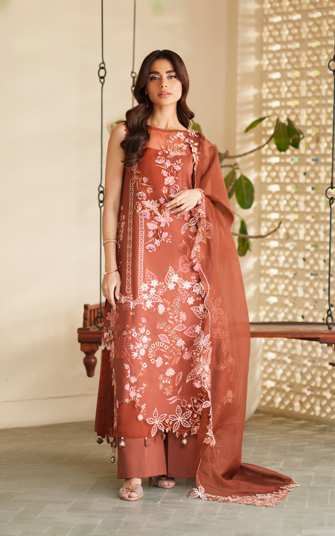 Asifa and Nabeel | Versa Luxury Lawn 26 | Legacy Bloom VUL26-04 - House Of Hania