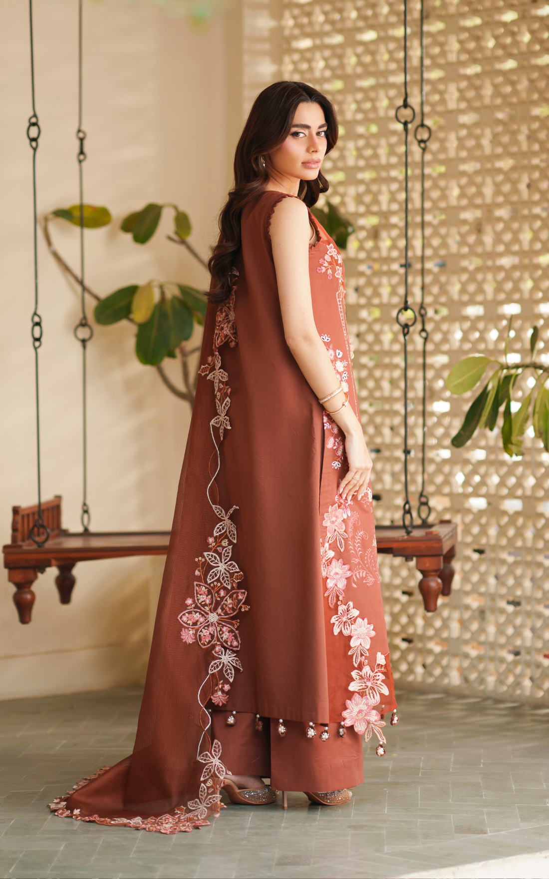 Asifa and Nabeel | Versa Luxury Lawn 26 | Legacy Bloom VUL26-04 - House Of Hania