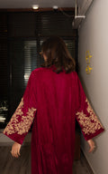 Asifa and Nabeel | zephyr | Fuchsia Royalty Kaftan - House Of Hania