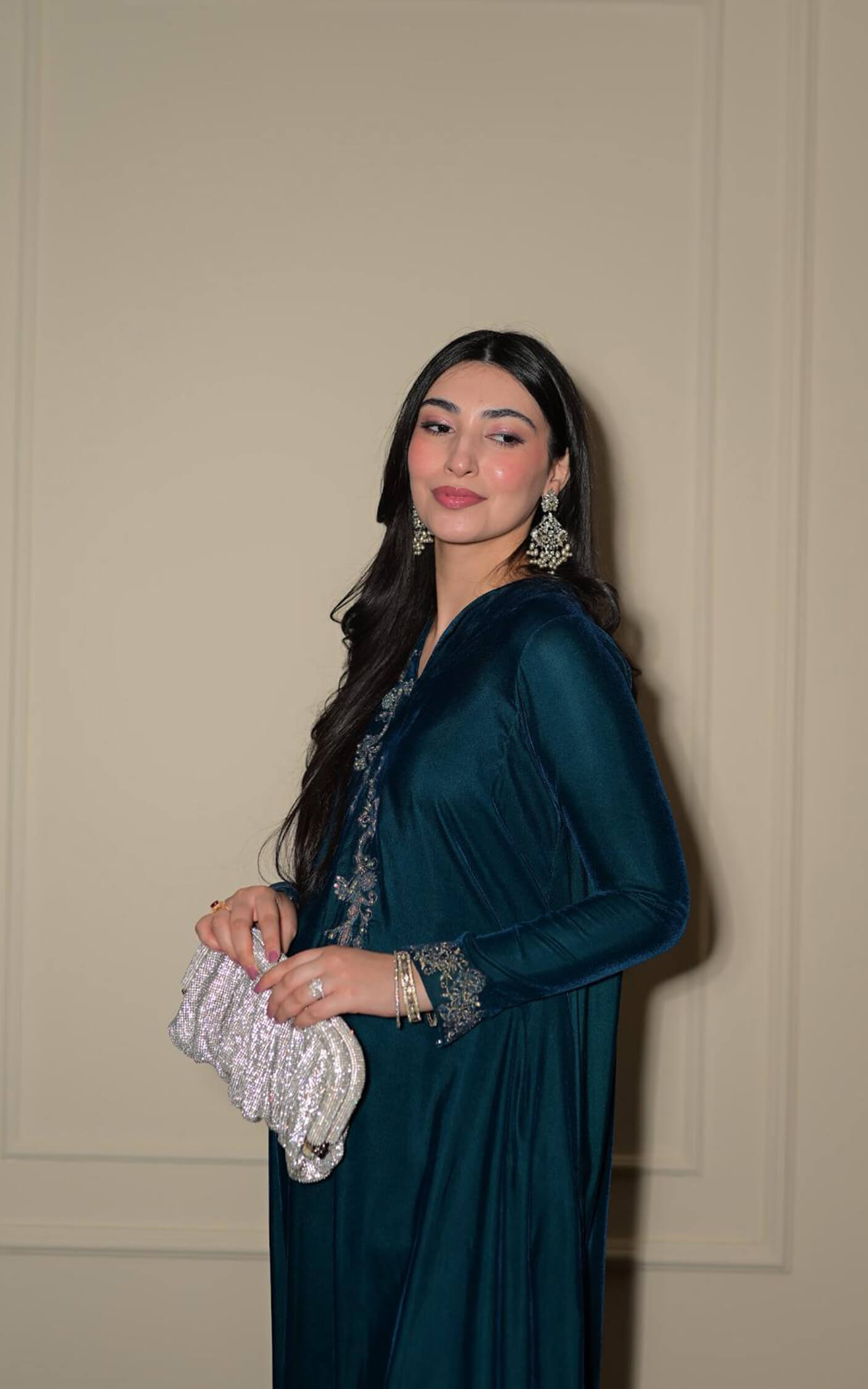 Asifa and Nabeel | zephyr | Neptune Kaftan - House Of Hania