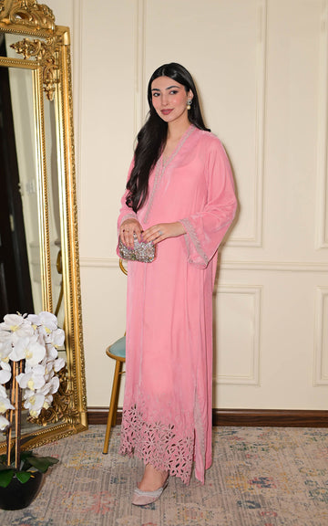 Asifa and Nabeel | zephyr | Rose Seira Kaftan - House Of Hania