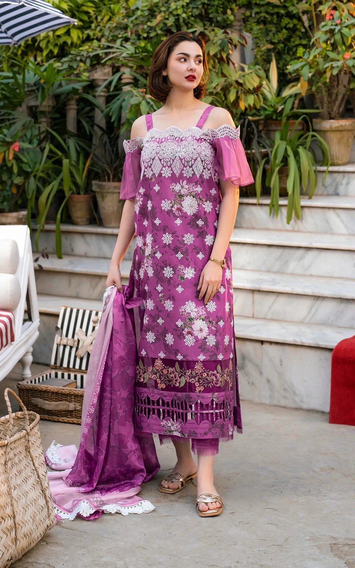 Asifa and Nabeel | Gulkari Summer 25 | Aura (GKL-12) - House Of Anaya