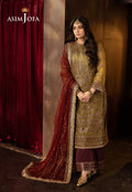Asim Jofa | EMBROIDERED CHIFFON 3 PCS | AJFO-07 - House Of Hania
