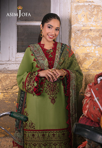 Asim Jofa | Embroidered Lawn Collection | AJAR-33 - House Of Hania