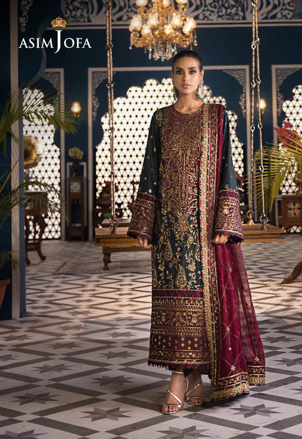 Asim Jofa | Fasana e Ishq Eid Luxury Lawn | AJFI-01 - House Of Hania