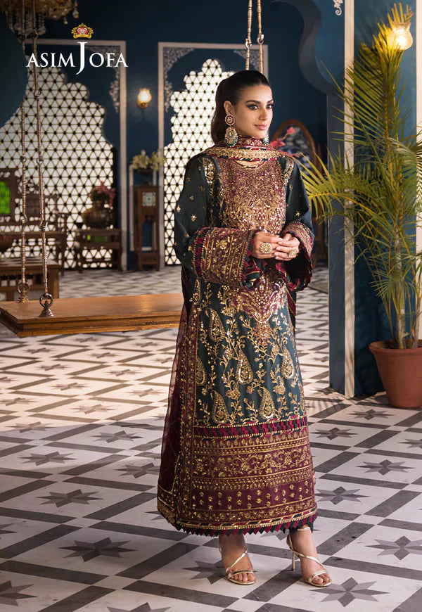 Asim Jofa | Fasana e Ishq Eid Luxury Lawn | AJFI-01 - House Of Hania