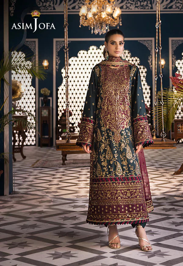 Asim Jofa | Fasana e Ishq Eid Luxury Lawn | AJFI-01 - House Of Hania