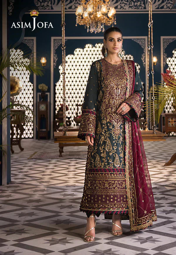 Asim Jofa | Fasana e Ishq Eid Luxury Lawn | AJFI-01 - House Of Hania