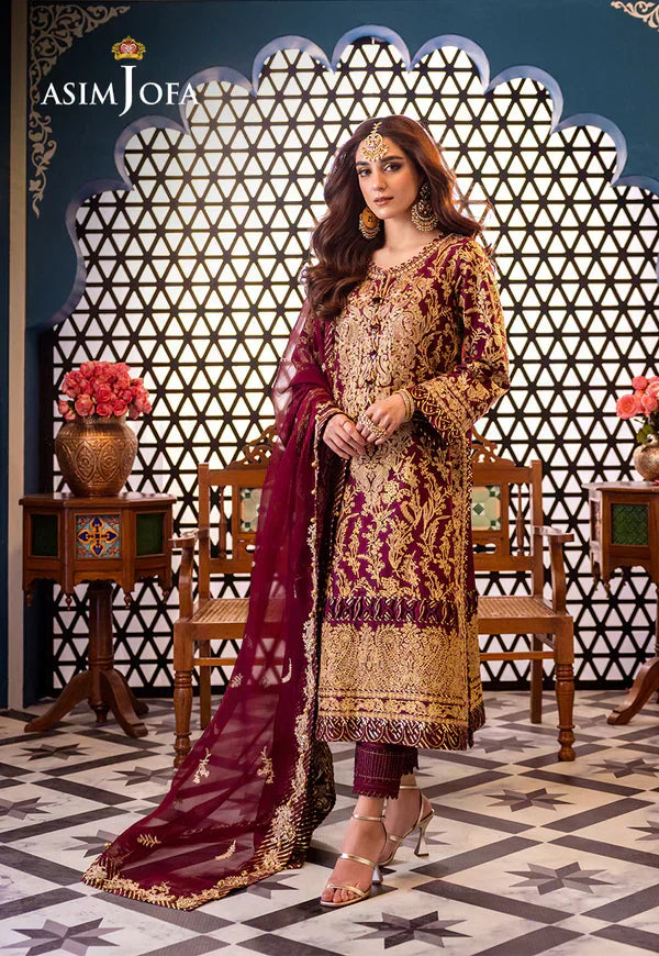 Asim Jofa | Fasana e Ishq Eid Luxury Lawn | AJFI-03 - House Of Hania
