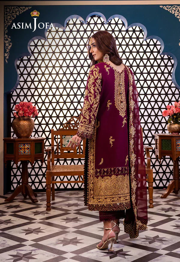 Asim Jofa | Fasana e Ishq Eid Luxury Lawn | AJFI-03 - House Of Hania