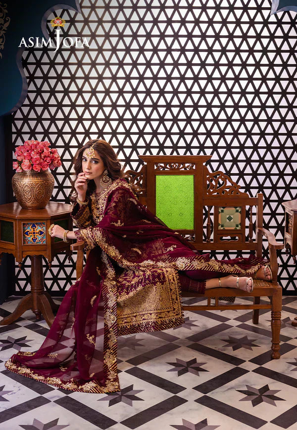 Asim Jofa | Fasana e Ishq Eid Luxury Lawn | AJFI-03 - House Of Hania