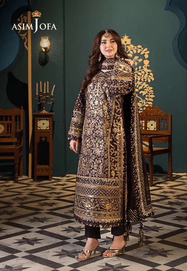 Asim Jofa | Fasana e Ishq Eid Luxury Lawn | AJFI-04 - House Of Hania
