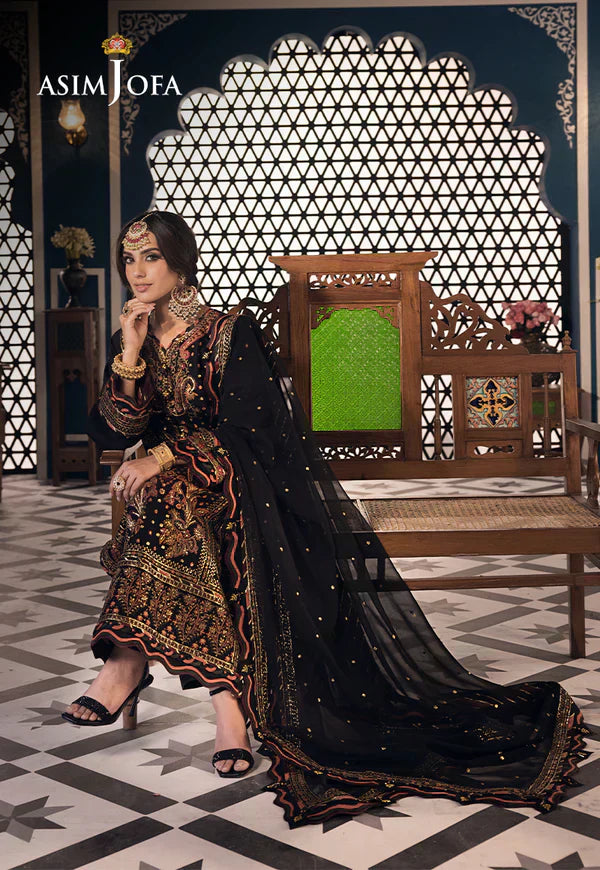 Asim Jofa | Fasana e Ishq Eid Luxury Lawn | AJFI-05 - House Of Hania