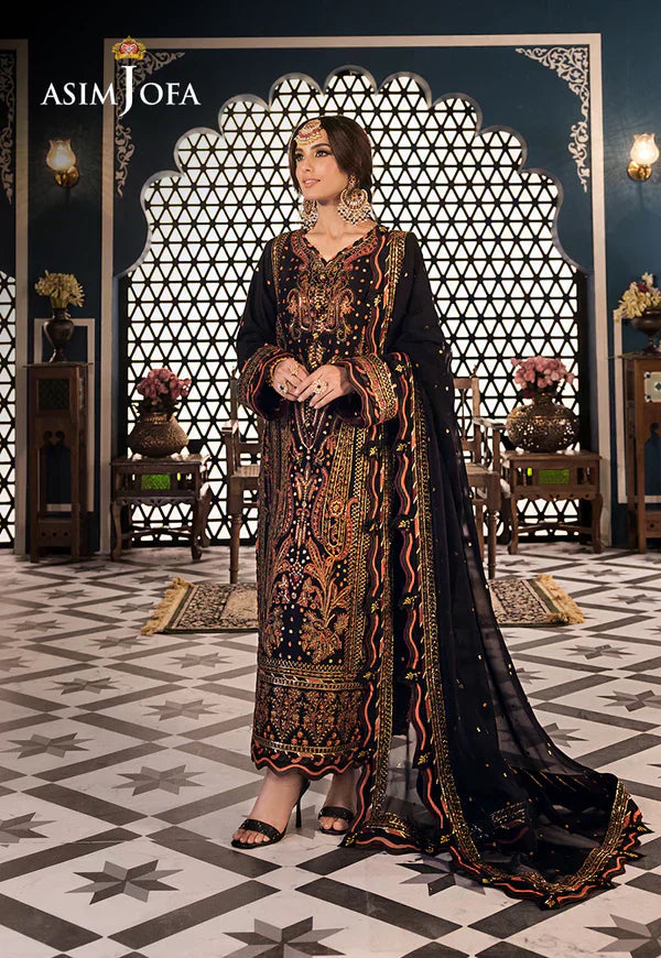 Asim Jofa | Fasana e Ishq Eid Luxury Lawn | AJFI-05 - House Of Hania