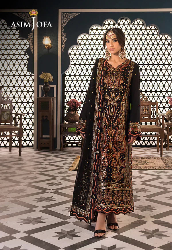 Asim Jofa | Fasana e Ishq Eid Luxury Lawn | AJFI-05 - House Of Hania