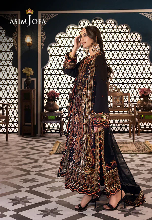 Asim Jofa | Fasana e Ishq Eid Luxury Lawn | AJFI-05 - House Of Hania