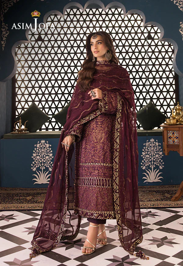 Asim Jofa | Fasana e Ishq Eid Luxury Lawn | AJFI-06 - House Of Hania