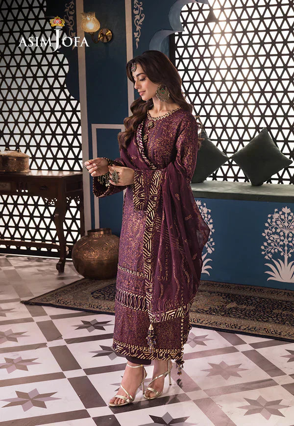 Asim Jofa | Fasana e Ishq Eid Luxury Lawn | AJFI-06 - House Of Hania