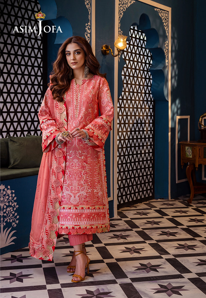 Asim Jofa | Fasana e Ishq Eid Luxury Lawn | AJFI-07 - House Of Hania