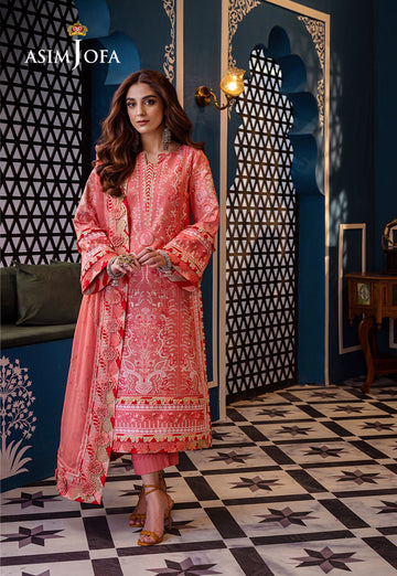 Asim Jofa | Fasana e Ishq Eid Luxury Lawn | AJFI-07 - House Of Hania