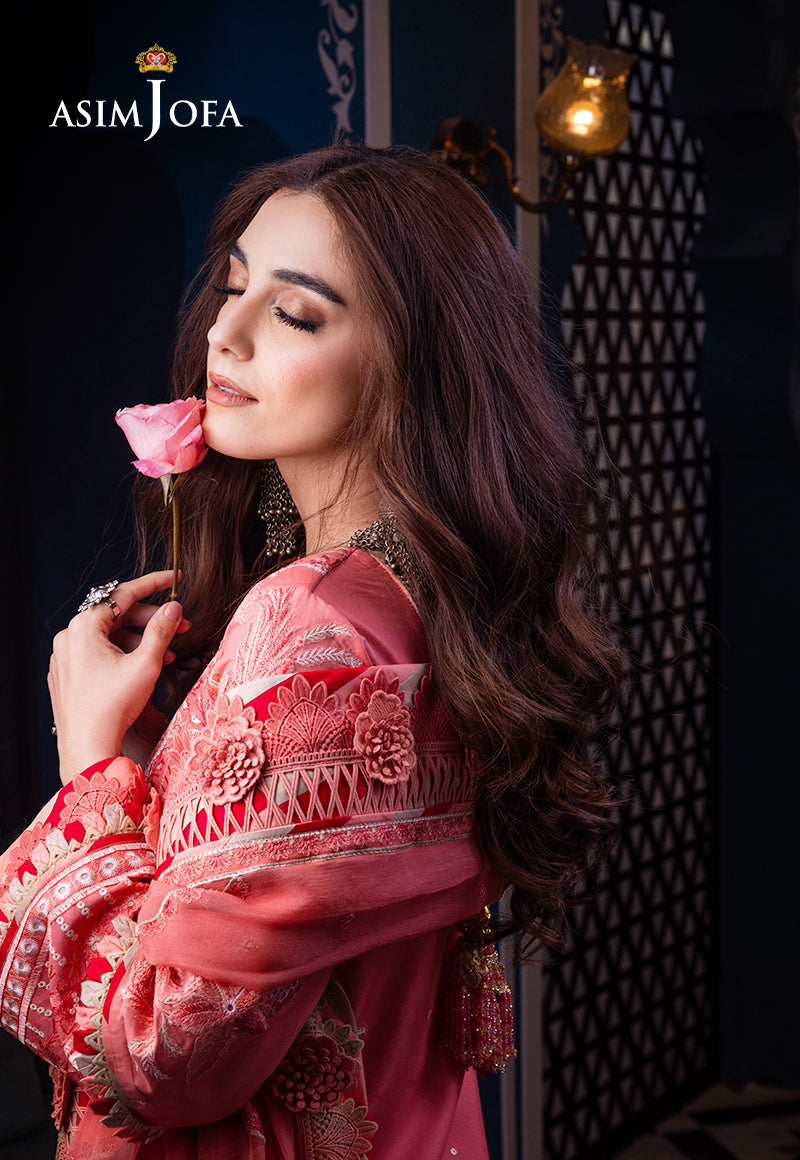 Asim Jofa | Fasana e Ishq Eid Luxury Lawn | AJFI-07 - House Of Hania