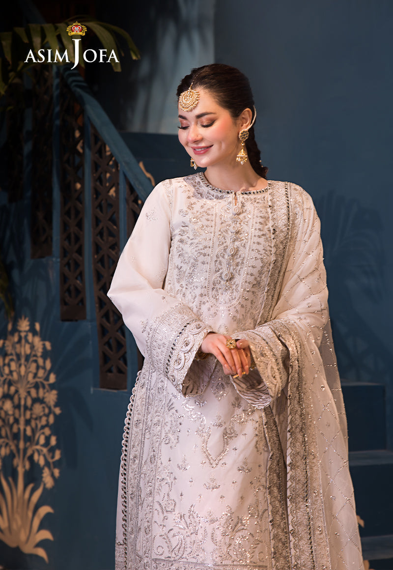Asim Jofa | Fasana e Ishq Eid Luxury Lawn | AJFI-08 - House Of Hania