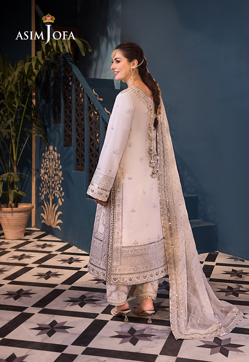 Asim Jofa | Fasana e Ishq Eid Luxury Lawn | AJFI-08 - House Of Hania