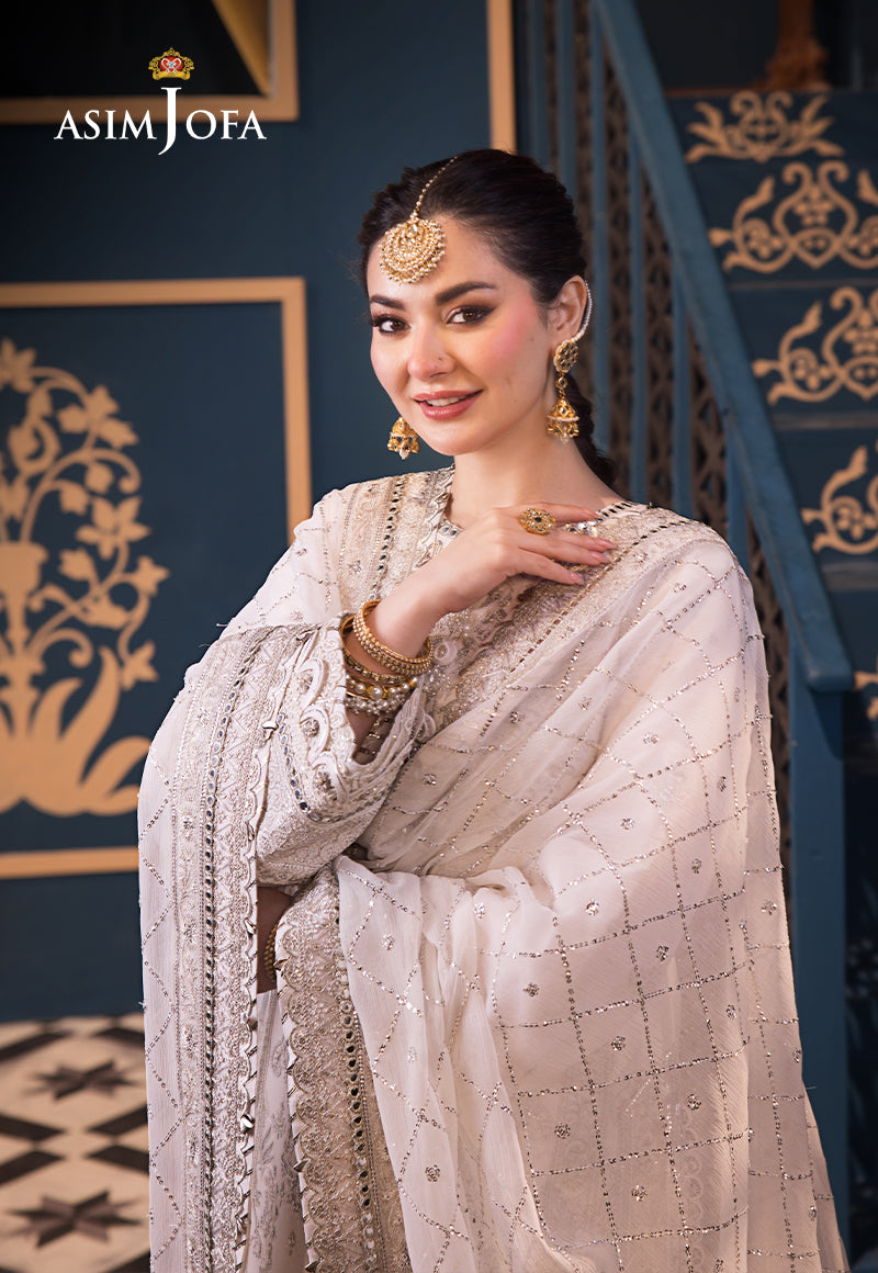 Asim Jofa | Fasana e Ishq Eid Luxury Lawn | AJFI-08 - House Of Hania