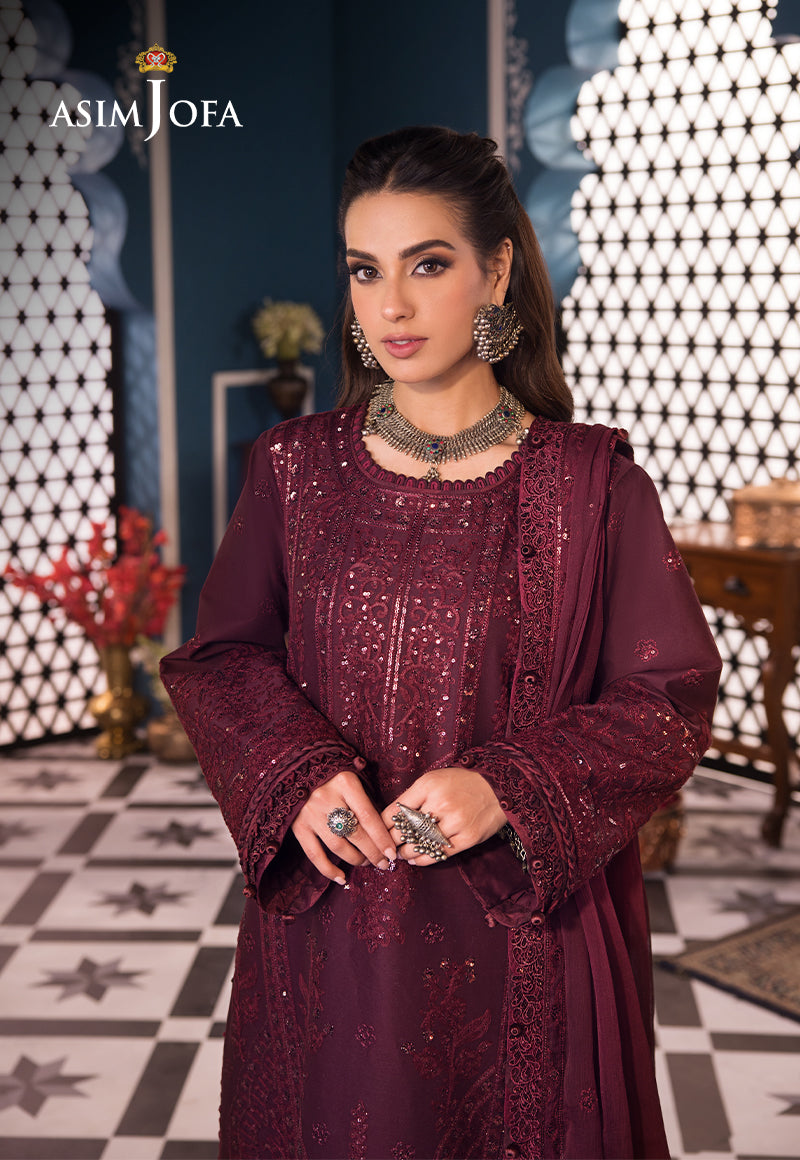 Asim Jofa | Fasana e Ishq Eid Luxury Lawn | AJFI-09 - House Of Hania