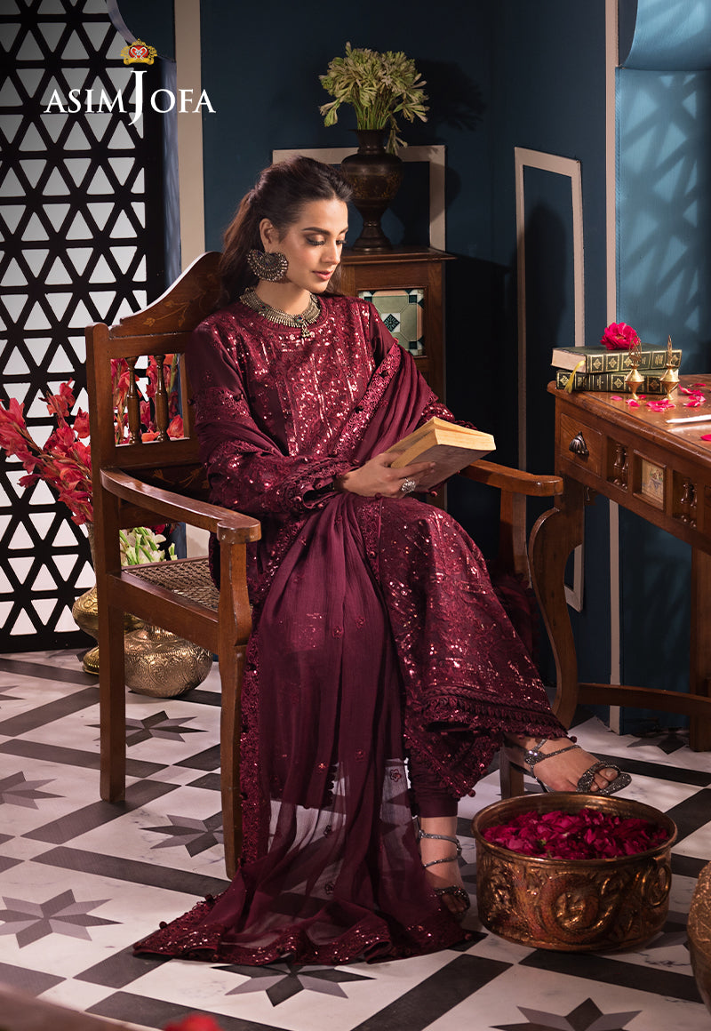 Asim Jofa | Fasana e Ishq Eid Luxury Lawn | AJFI-09 - House Of Hania