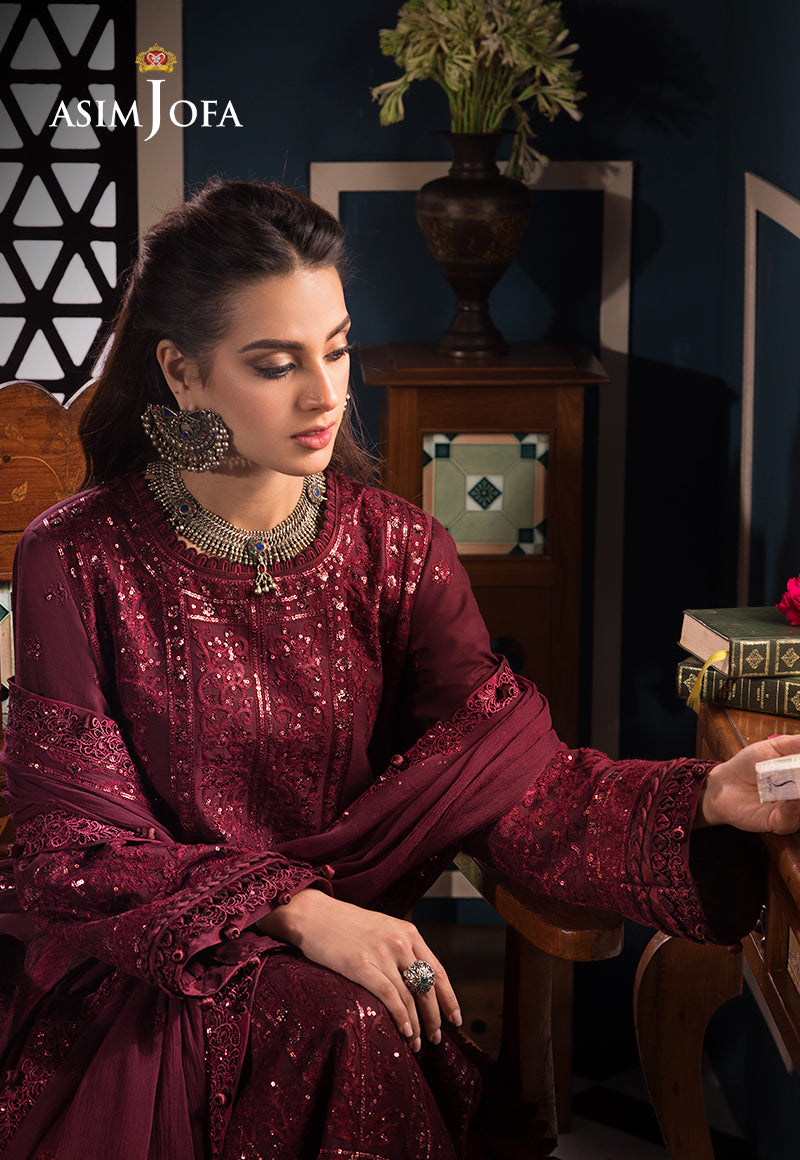 Asim Jofa | Fasana e Ishq Eid Luxury Lawn | AJFI-09 - House Of Hania
