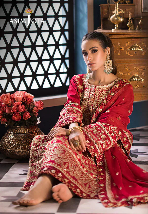 Asim Jofa | Fasana e Ishq Eid Luxury Lawn | AJFI-10 - House Of Hania