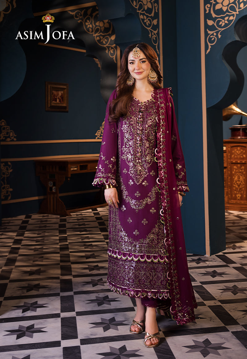 Asim Jofa | Fasana e Ishq Eid Luxury Lawn | AJFI-11 - House Of Hania