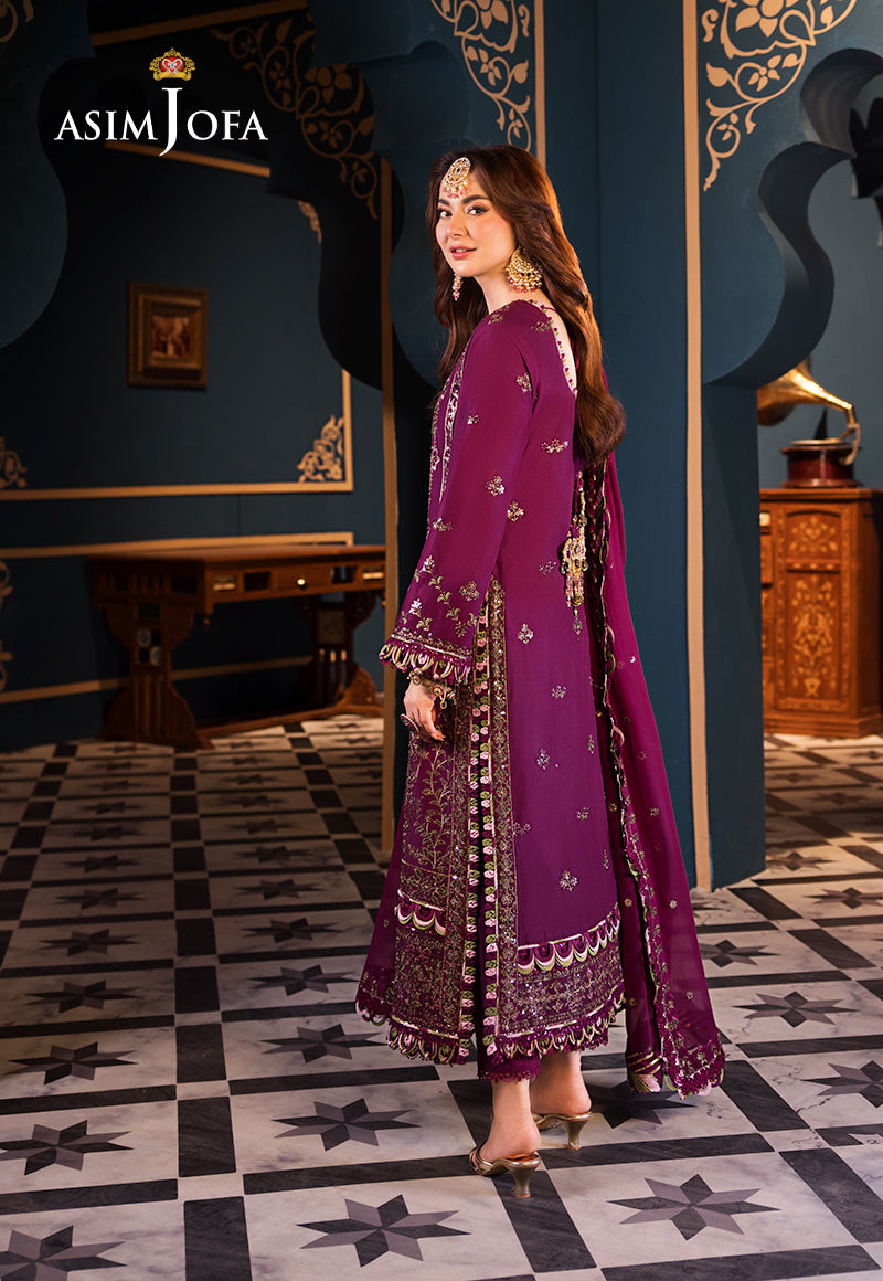 Asim Jofa | Fasana e Ishq Eid Luxury Lawn | AJFI-11 - House Of Hania