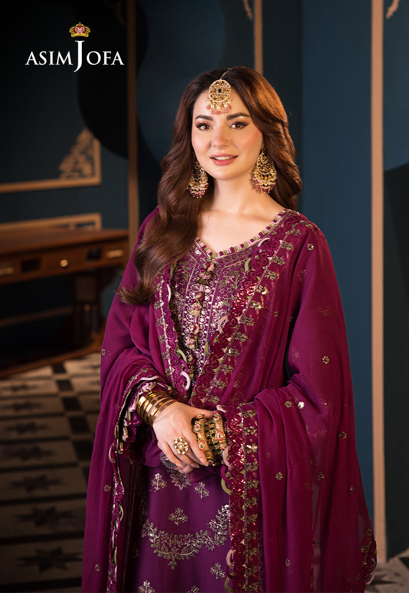 Asim Jofa | Fasana e Ishq Eid Luxury Lawn | AJFI-11 - House Of Hania