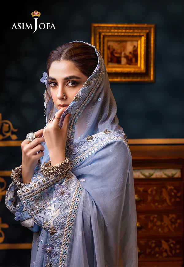 Asim Jofa | Fasana e Ishq Eid Luxury Lawn |AJFI-12 - House Of Hania