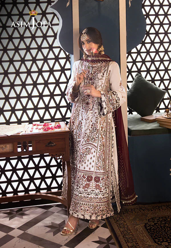 Asim Jofa | Fasana e Ishq Eid Luxury Lawn | AJFI-13 - House Of Hania